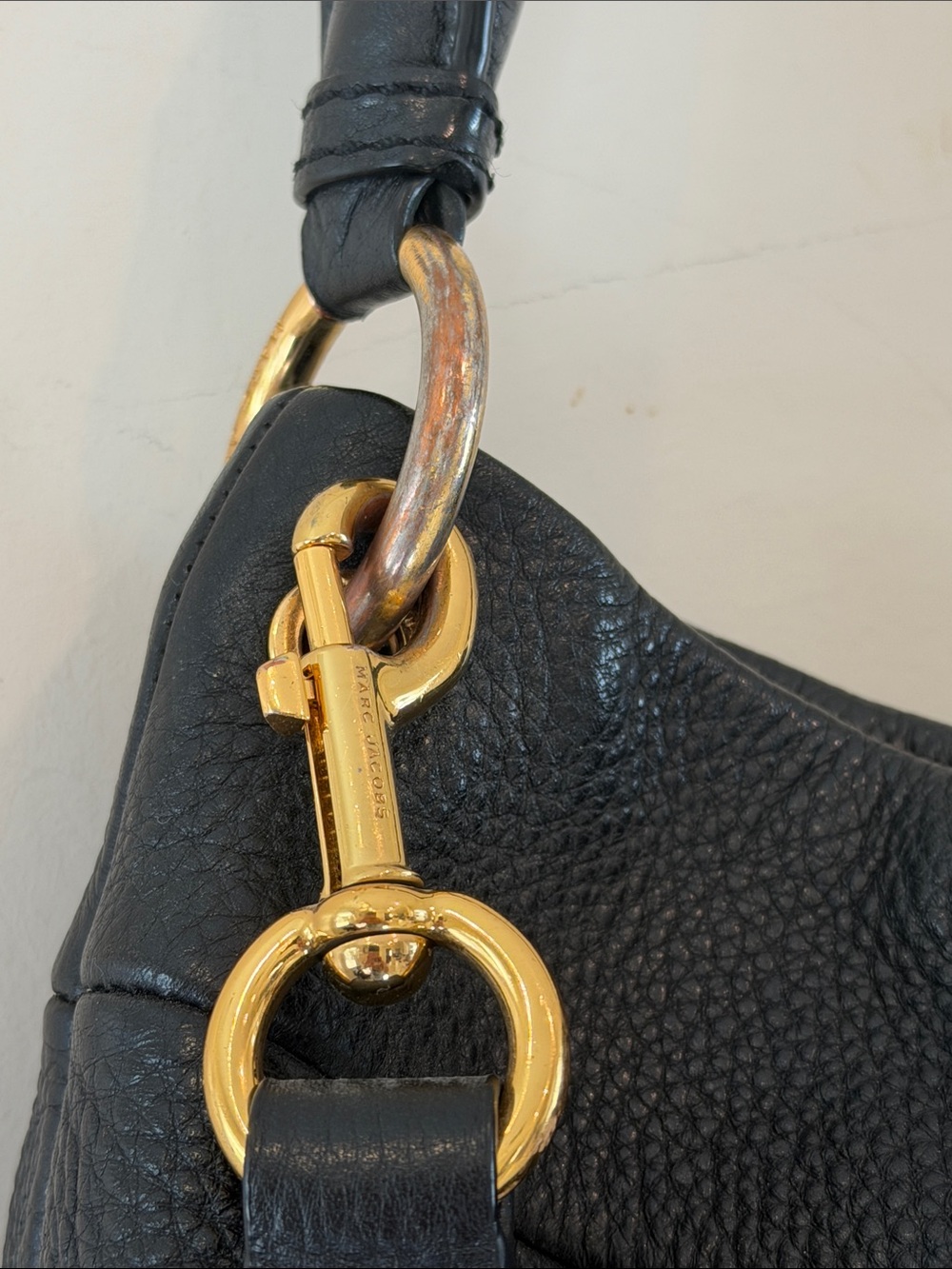 Marc Jacobs Black Pebbled Leather Shoulder And Cross Body Purse - Picture 4 of 10